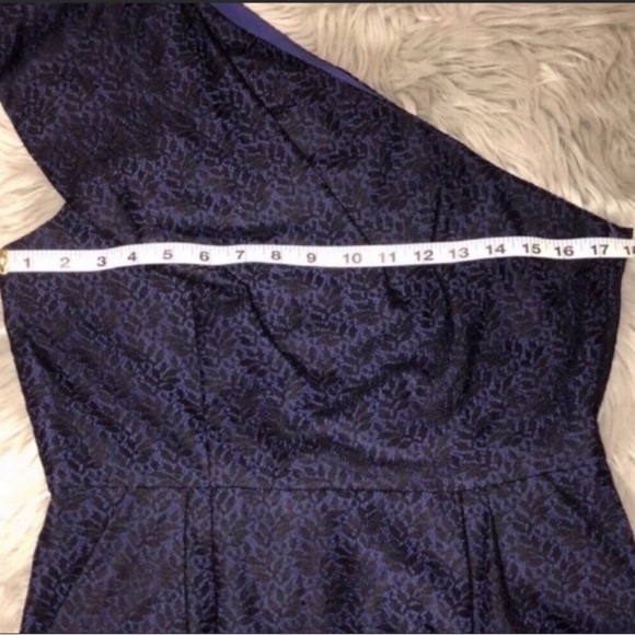 BCBGeneration NWT Navy Lace Overlay One Strap Summer Formal Cocktail Dress - Picture 5 of 8